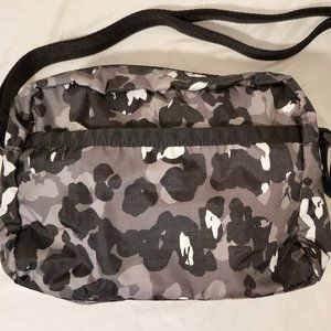 LeSportsac Daniella Grey Leopard/Camo Print NWOT